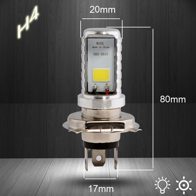 12W COB BA20D 900lm LED Fog Lamp Bulbs , P15D H4 Fog Light Bulb