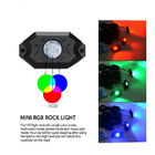 LED Bluetooth RGB 4pods Car Underglow Lights Rock Flashing