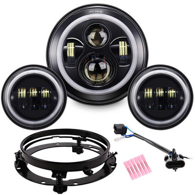 4.5&quot; Fog Passing Lights DRL Harley Electra 7 Inch Halo Fog Lights