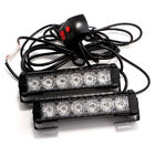 Police DRL 24V 960lm LED Strobe Warning Lights Hazard Flashing