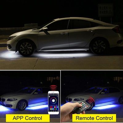 12V Multicolor Car Underglow Lights , 4pcs Underglow Light Kits For Cars