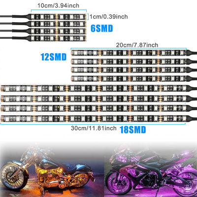 Motorcycle 12pcs 5050SMD Underglow Light Kits For Cars