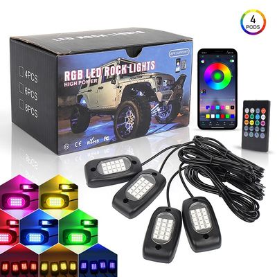 12V Offroad 4x4 Car Underglow Lights , 4PCS LED Underglow For Trucks