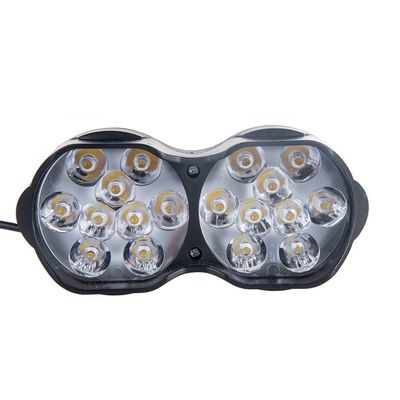 30W 18Pcs 6000K 3000LM Motorcycle Auxiliary Lights Spotlight