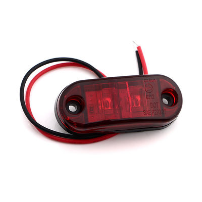 12V 2pcs Trailer Automotive Side Marker Light , 80lm Emergency Vehicle Lighting
