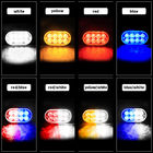 24W 6000K 8pcs Warning LED Strobe Lights Auto Flash
