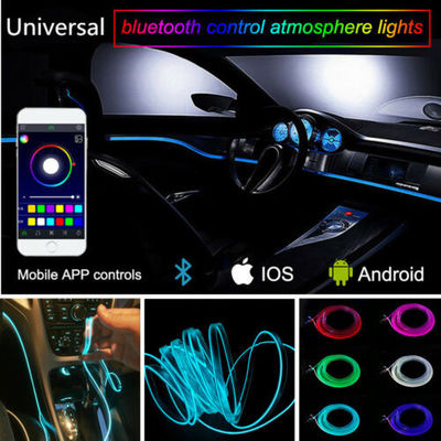 Colorful Cold 2M Interior Ambient Lights , 2.3mm Car LED Strip Lights Interior