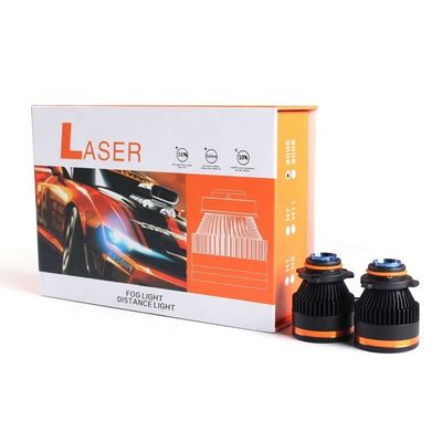 12W 4500lm 9006 Laser Headlight Bulbs ， High Beam H7 Laser Headlight