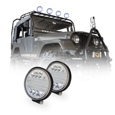 72W Offroad Halo Fog Lights , 4x4 Jeep Wrangler Jk Halo Headlights