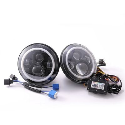 45W 7 Inch Landrover Angel Eye Ring Light , RGB Halo Lights For Trucks