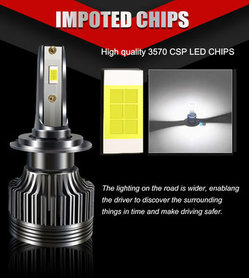 80W 8000lm P4 Mini Car LED Headlight Bulb Auto CSP Headlights H4 H13 9005 9006