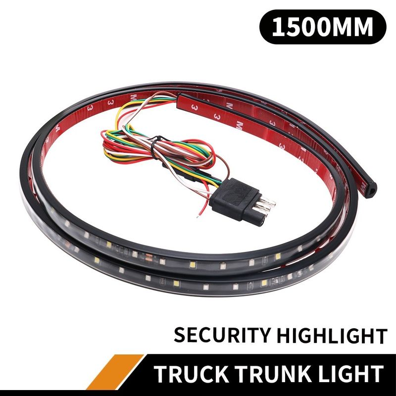 60&quot; 8000K 360lm LED Car Trunk Tailgate Light Bar White Red